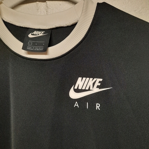 NIKE AIR Girls (Large) Sports Wearomens Short Sleeve Dress Black White - Picture 3 of 9
